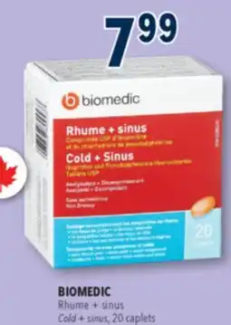 Familiprix BIOMEDIC, Cold + sinus, 20 caplets offer