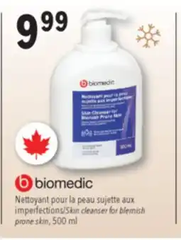 Familiprix Biomedic skin cleanser for blemish prone skin 500ml offer