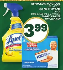 Marché Bonichoix M. NET OR LYSOL MAGIC ERASER OR CLEANER offer