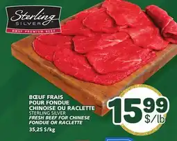 Marché Bonichoix STERLING SILVER FRESH BEEF FOR CHINESE FONDUE OR RACLETTE offer