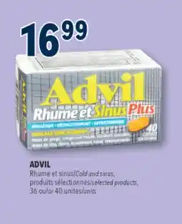 Familiprix Advil Cold & Sinus Plus analgesic decongestant and antihistamine caplets 40un offer