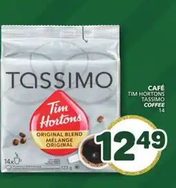 Marché Bonichoix TIM HORTONS TASSIMO COFFEE offer