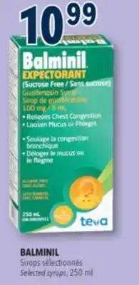 Familiprix Balminil expectorant syrup 250ml offer