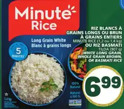 Marché Bonichoix MINUTE RICE (1,2 ou 1,4 kg) OR TILDA (907 g) WHITE LONG GRAIN, WHOLE GRAIN BROWN, OR BASMATI RICE offer