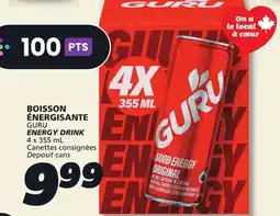 IGA GURU ENERGY DRINK offer