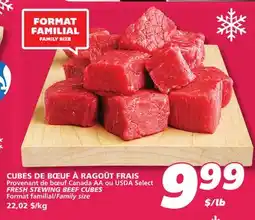 IGA FRESH STEWING BEEF CUBES offer