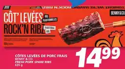 IGA BENNY & CO. FRESH PORK SPARE RIBS offer