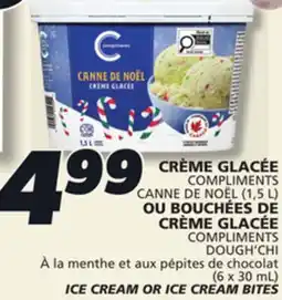 IGA COMPLIMENTS ICE CREAM OR ICE CREAM BITES offer