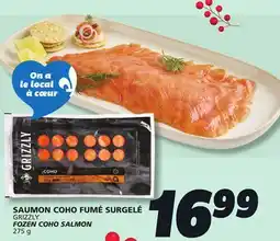 IGA GRIZZLY FOZEN COHO SALMON offer