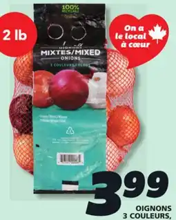 IGA 3-COLOR, WHITE OR RED ONIONS offer