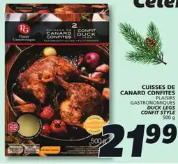 IGA PLAISIRS GASTRONOMIQUES DUCK LEGS CONFIT STYLE offer