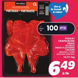 IGA RICARDO FRESH FLATTENED CHICKEN offer