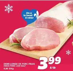 IGA FRESH PORK LOIN HALF offer