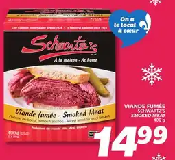 IGA SCHWARTZ'S SMOKED MEAT offer