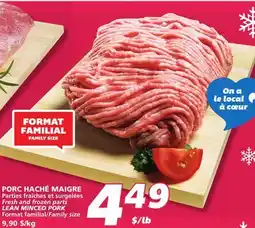 IGA LEAN MINCED PORK offer