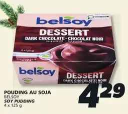 IGA BELSOY SOY PUDDING offer