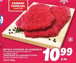 IGA TENDERIZED OR SANDWICH STEAK offer