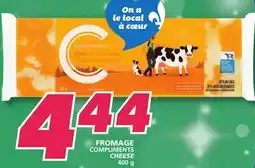 IGA COMPLIMENTS CHEESE offer