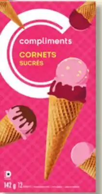 IGA COMPLIMENTS ICE CREAM CONES offer