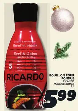 IGA RICARDO FONDUE BROTH offer