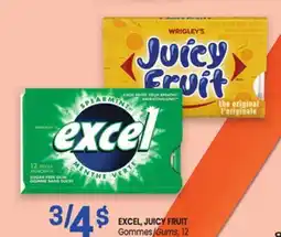 Uniprix EXCEL, JUICY FRUIT Gommes/Gums offer
