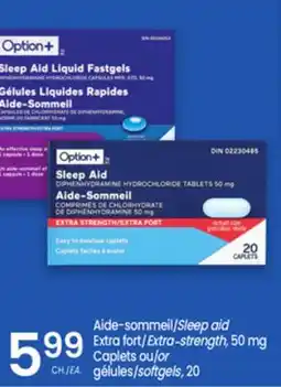 Uniprix OPTION Aide-sommeil/Sleep aid, Extra fort/Extra-strength, gélules/softgels offer
