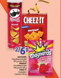 Uniprix MAYNARDS Friandises/Candies, PRINGLES Croustilles/Chips, CHEEZ-IT Craquelins/Crackers offer