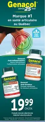 Uniprix Genacol Produits naturels sélectionnés / Selected natural products offer