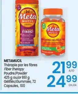 Uniprix METAMUCIL Thérapie par les fibres/Fiber therapy offer