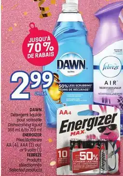 Uniprix DAWN Détergent liquide pour vaisselle/ Dishwashing liquid offer