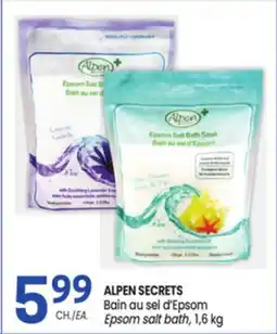 Uniprix ALPEN SECRETS Bain au sel d'Epsom / Epsom salt bath offer