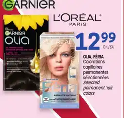 Uniprix OLIA, FÉRIA Colorations capillaires permanentes sélectionnées/Selected permanent hair colors offer