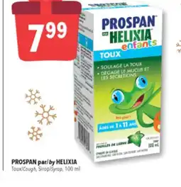 Familiprix Helixia Prospan Kids cough syrup with ivy leaf extract offer