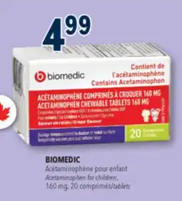 Familiprix BIOMEDIC Acetaminophen for children offer
