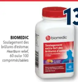 Familiprix BIOMEDIC, Heartburn relief, 60 or 100 tablets offer