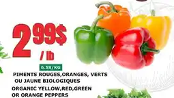 Marches Tau PIMENTS ROUGES, ORANGES, VERTS OU JAUNE BIOLOGIQUES offer