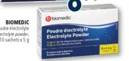 Familiprix BIOMEDIC ectrolyte powder, 10sachets x 5g offer