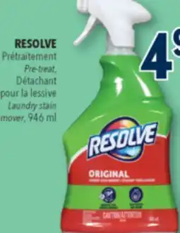 Familiprix Resolve Spray 'n Wash pre-treat laundry stain remover 946ml offer