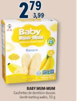 Familiprix Baby Mum-Mum banana gentle teething wafers 24un offer
