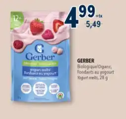 Familiprix Gerber Organic yogurt melts red berry 28g offer