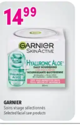 Familiprix GARNIER, Selected facial care products offer
