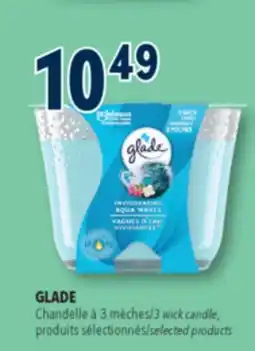 Familiprix Glade 3 wick candle - Aqua Waves offer