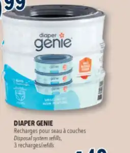 Familiprix DIAPER GENIE, Disposal system refills, 3 recharges/refills offer