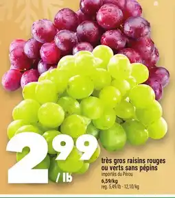Marche Ami Très gros raisins rouges ou verts sans pépins offer