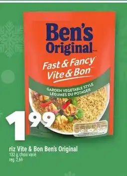 Marche Ami Riz Vite & Bon Ben's Original offer