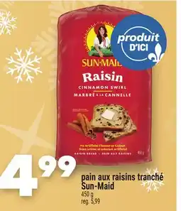 Marche Ami Pain aux raisins tranché Sun-Maid offer