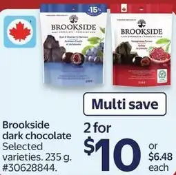 Walmart Brookside dark chocolate offer