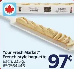 Walmart Your Fresh Market French-style baguette offer