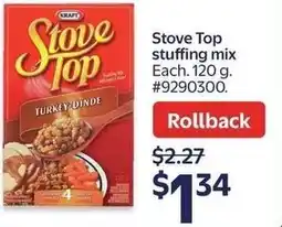 Walmart Stove Top stuffing mix offer