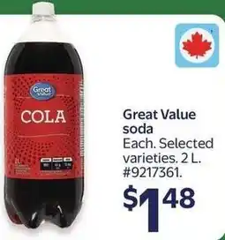 Walmart Great Value soda offer